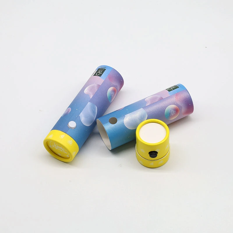 custom design food grade child safety child resistant cbd paper tube packaging container